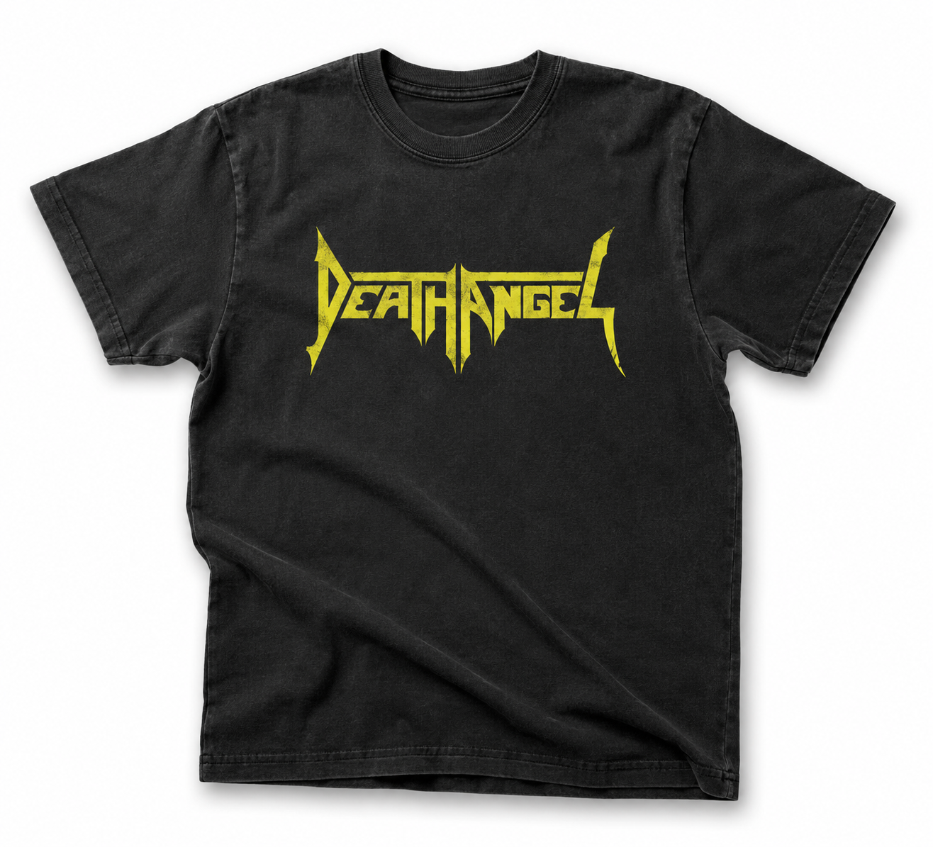Premium Vintage Yellow Logo T-Shirt